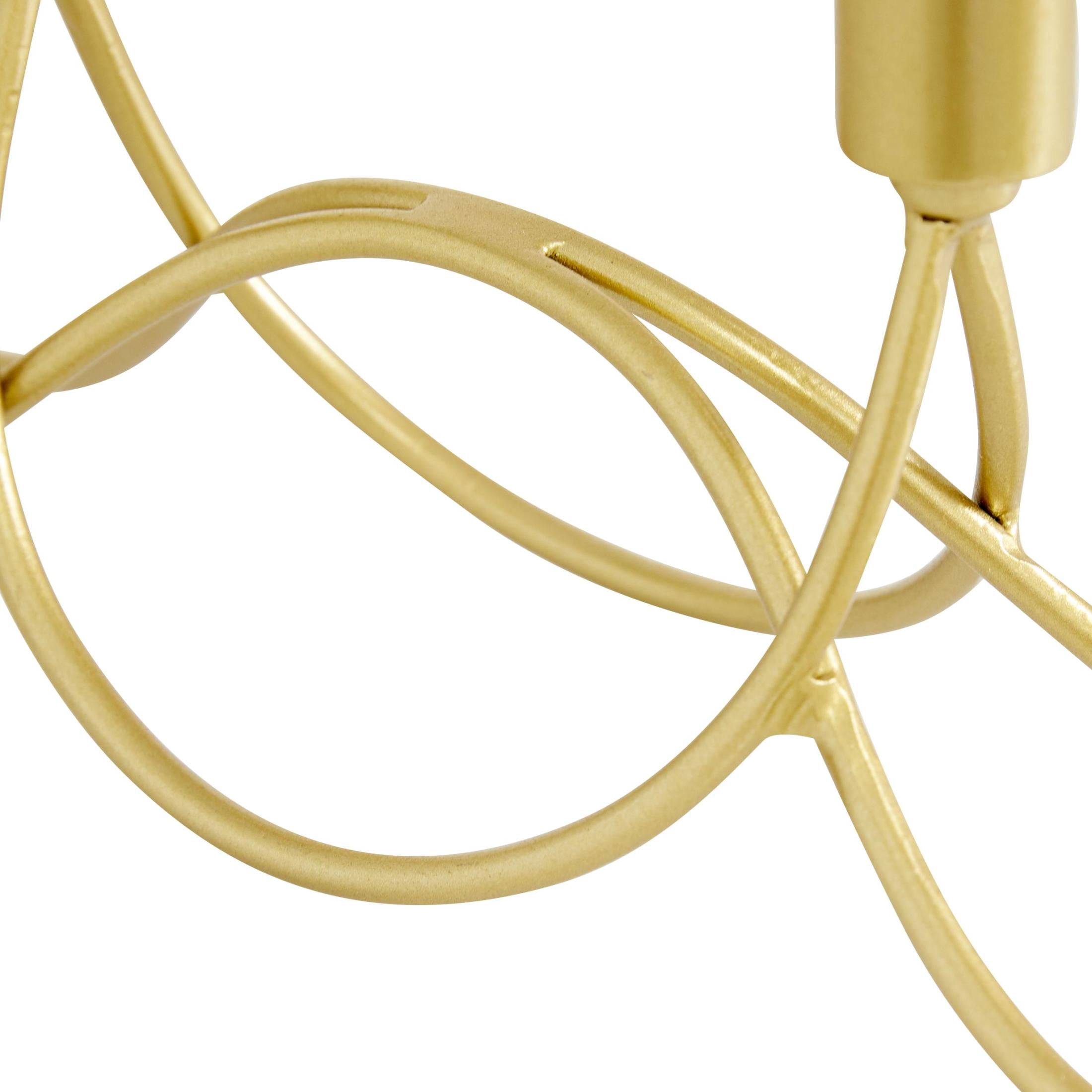 CosmoLiving by Cosmopolitan 4 Holder Gold Metal Candelabra