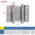 thumbnail image 3 of Heavy Duty Commercial Grade Side Mount Spring Hinge, Compact Durable Exquisite Craft Stainless Steel For Cafe Bar Counter Doors, Auto-close With Tension Adjustment (78Mm), 3 of 5