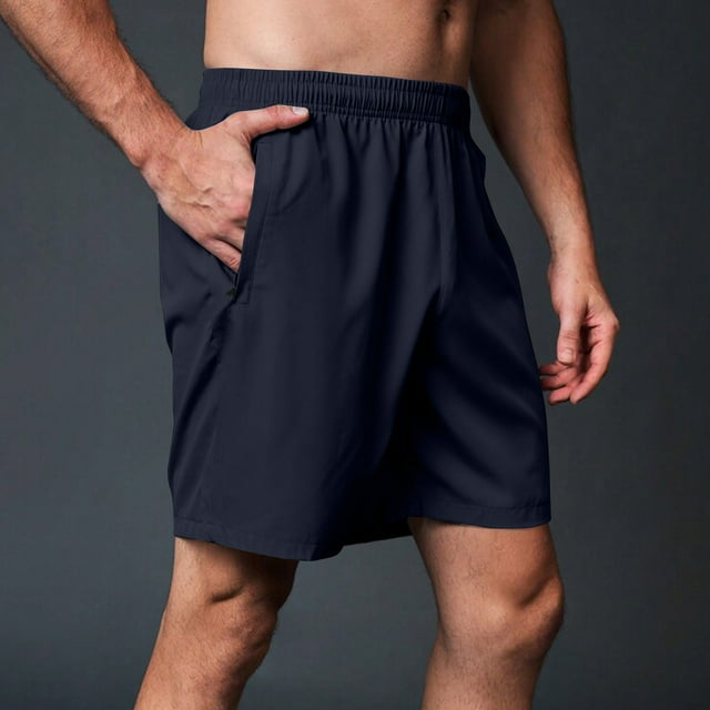 asjyhkr Mens Gym Shorts Elastic Waist Stretch Workout Shorts with Pockets Loose Quick Drying Athletic Shorts