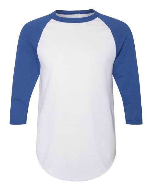Photo 1 of Augusta Sportswear - Three-Quarter Raglan Sleeve Baseball Jersey - 4420