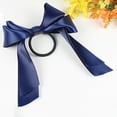 thumbnail image 2 of Heardband Women Lady Ribbon Bow Rope Scrunchie Satin Ponytail Holder Hair Band Accessory Heardband, 2 of 2