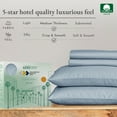 thumbnail image 3 of California Design Den - Luxury Sheets Bed 100% Cotton, 600 Thread Count, Deep Pocket, Snug Fit, Soft & Crisp Best Bedsheet Set with Sateen Weave, 3 of 5