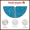 thumbnail image 3 of Haiem Blue Glitter Pattern Christmas Tree Skirt Merry Christmas Party Christmas Tree Decoration,New Year Decorations-30", 3 of 6