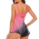 thumbnail image 5 of Soidarity 2021 traje de baño Sexy de piezas para mujer, traje de baño acolchado, traje de baño estampado sin espalda, traje de baño con cuello en V Traje de baño rosa XXXL Soidarity OD001290-06, 5 of 6