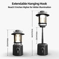 thumbnail image 3 of Elice Camping Lantern, 1000LM LED Lanterns for Power Outages, 8000mAh Phone Charger & Rechargeable Lantern, 3 Light Moes & Stepless Dimming Camping Lights for Hurricane Emergency Camping Accessories, 3 of 12