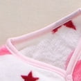 thumbnail image 4 of Sopiago Baby Pajamas Solid Long Sleeve Button Shirt Top and Pants Coral fleece 2Piece Pjs for Toddler Girls White,0-3 Months, 4 of 4