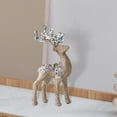 thumbnail image 3 of Reno Elk Decoración del de Navidad / Estatua de brillo Artesanía de bricolaje Colgante de ciervo decorativo para fiesta Jardín Interior champán Colco Colgante de alce, 3 of 6