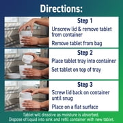 (2 pack) Concrobium Moisture Grabbers Refillable Moisture Absorber Container, Fragrance Free, 12.3 oz Tablet