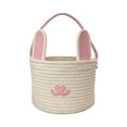 thumbnail image 2 of Mgcok Easter Bunny Basket Long Ears Bunny Storage Basket Tote Bag Easter Eggs Storage Basket Kids Gift Storage Tote Bag, 2 of 6