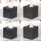 thumbnail image 4 of Tissue Box Holders, Tissue Box Cover Napkin Holder PU Leather Tissue Dispenser Facial Tissue Box for Home Office Car Tissue Cover (Black), 4 of 5
