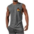 thumbnail image 1 of KIHOUT Nouveautés Débardeurs d'Été pour Hommes à Imprimé Graphique, Coupe Ample, Col Rond, Sans Manches, T-Shirts de Sport Décontractés, Camisole, 1 of 4
