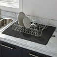 thumbnail image 2 of Kitchen Details 2 pack Jumbo Drying Mats in Charcoal, 2 of 5