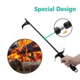 thumbnail image 6 of Vikakiooze 2023 Promotion on sale, Long Fireplace Poker - Rust Resistant Black Finish - Heavy Duty Wrought Iron Steel - 40-Inch Fire P-it Poker Outdoor Sticker For Fireplace, Camping, Wood Stove, 6 of 7