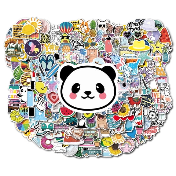 200Pcs Water Bottle Stickers for Kids Teens, Waterproof Vinyl Decal - Back to School Supplies Classroom Decor