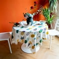 thumbnail image 6 of Square Tablecloths For Round Tables,Pineapple Print Rectangle Tablecloth With Tassel Washable,Outdoor Table Cloths For Coffee Table Dining Table Farmhouse Picnic Summer -Pineapple-100x140cm(39x55"), 6 of 9