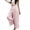 Pink, variant on Women's Boho Wide Leg Pants Elastic Waist Lace Patchwork Ruffled Hem Vintage Vintage Loose Comfortable Soft Lounge Wear Flowy Trousers S