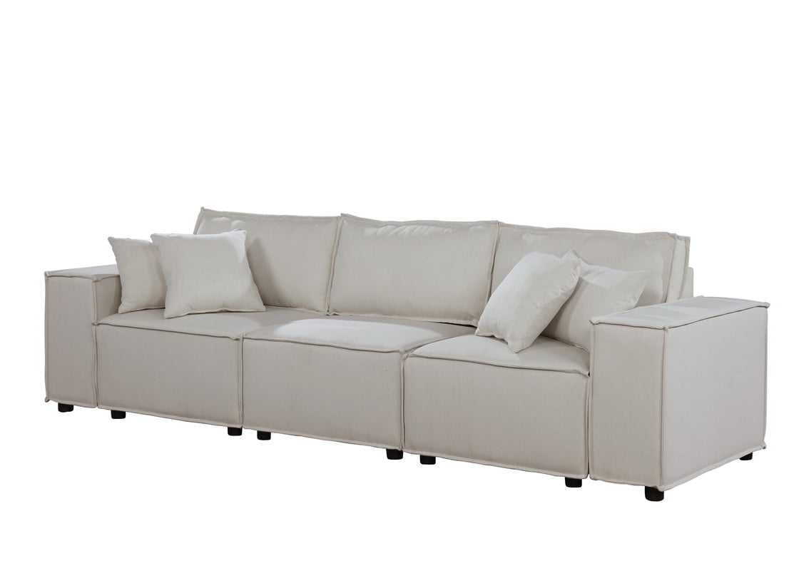 Annabel Sofa in Beige Linen