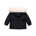 thumbnail image 7 of Toddler Baby Winter Ski Suit Long Sleeve Down Jacket Puffer Jumpsuit Overalls Windproof Warm Outerwear 2 Piece Snowsuit, Black, 18 Months, 7 of 7
