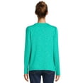 thumbnail image 3 of Time and Tru Women's Henley Shirt with Long Sleeves, 3 of 5