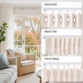 thumbnail image 5 of Ceiling Curtain Track Room Divider Curtain Rods Set with Hooks,3FT-6FT Adjustable Length Curtain Track,White, 5 of 9