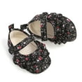 thumbnail image 6 of Otqutp Toddler Cute Shoes Girl Cute Floral Print Baby Shoes Baby Non Slip Ankle Sandals First Soft Prewalker Foral Shoes, 6 of 9