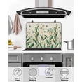 thumbnail image 4 of Large Induction Cooktop Protector Mat St Patrick's Day Stove Top Covers for Electric Stove, Spring Leaves Green Flowers Plants Beige Decorative Stove Burner Cover Mats, Glass Top Stove Cover, 4 of 7