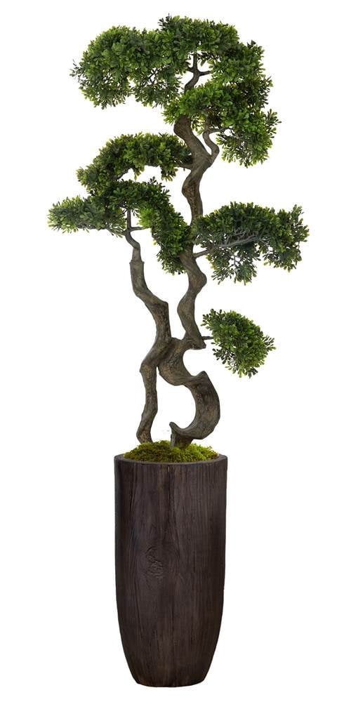 Vintage Home Artificial Faux Real Touch 59 Tall Bonsai Tree And Resin Planter Walmart Com