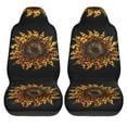 thumbnail image 2 of KAKALAD Cool cheetah leopard print sunflower Universal Car Seat Covers Set Vehicle Front Seats Protector 2 Pcs, 2 of 9