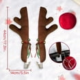 thumbnail image 2 of Car Reindeer Antlers & Nose - Window Roof-Top & Grille Rudolph Reindeer Jingle Bell Christmas Costume - Auto Accessories Decoration Kit, 2 of 6