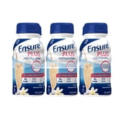 Ensure Plus Meal Replacement Nutrition Shake, Vanilla, 16g Protein, 8 fl oz - 6 Pack