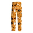 thumbnail image 5 of Halloween Pajama Pants for Men Fun Ghost Print Design Sleepwear with Pockets Halloween Soft Long Sleep Lounge Pjs Bottoms, 5 of 5