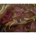 thumbnail image 4 of oneOone Silk Tabby Fabric Leaves & Floral Artistic Print Fabric BTY 42 Inch Wide, 4 of 4