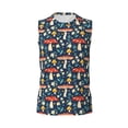 thumbnail image 6 of Lsque Colorful Mushrooms Print Men's Cotton Blend Sleeveless Muscle Shirts (S-3XL)- Moisture Wicking, Odor Protection, UPF 30+,X-Large, 6 of 8