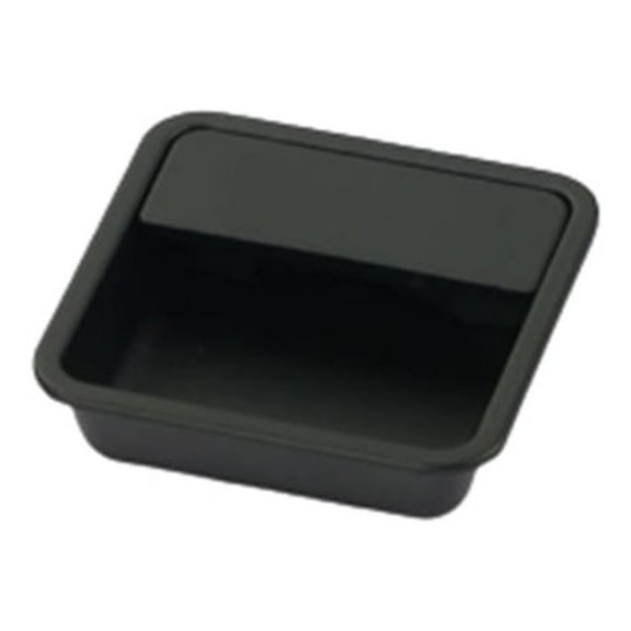 BE-TOOL 2 Pack Hidden Sliding Door Pull Handle Zinc Alloy Sliding Closet Door Handles Recessed Finger Pulls (Black, 32mm/1.26")