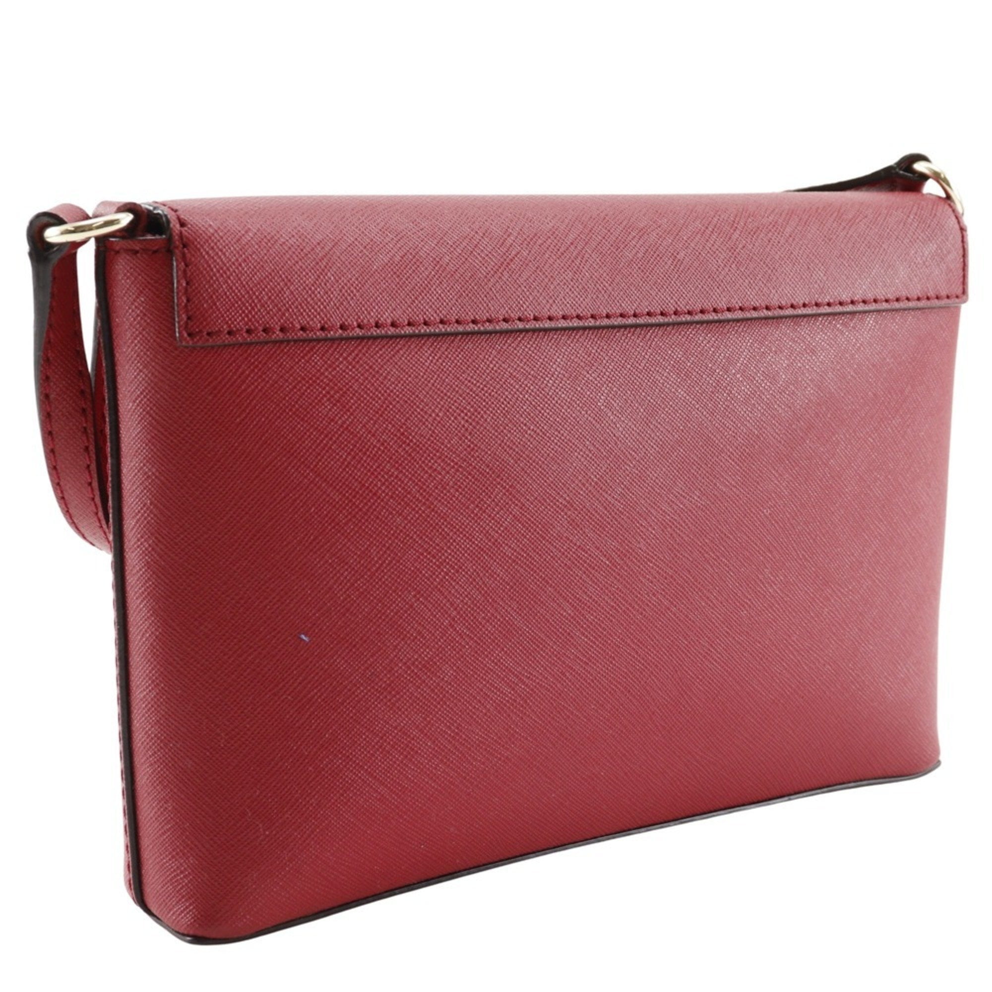 Pre-Owned Kate Spade Pochette Shoulder Bag Leather Red Type Women's (Good)