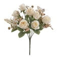 thumbnail image 1 of Ramo de Rosas y Peonías Artificiales de Seda para Decoración de Bodas En El Hogar – Guía de Viaje Portátil para Decoración de Pared, 1 of 7