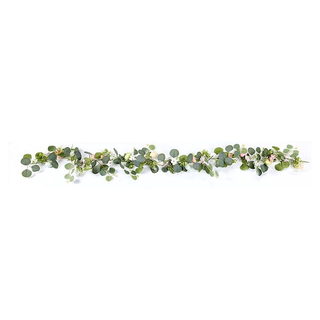 Guirnalda de Pascua, guirnalda de enredaderas, guirnalda de vegetación con huevos de Pascua, guirnalda de flores para 170 centímetros