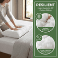 thumbnail image 5 of Bibana 4 Packs 12" x 20" Premium White Throw Pillow Insert Hypoallergenic High-Resilient PP Cotton Stuffer Pillow Insert Square Form Sham Stuffer Decorative Pillow, Cushion (12" x 20"), 5 of 8