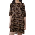 thumbnail image 4 of Moomaya Robes d'Été Courtes pour Femmes Imprimé Shift Mousse Georgette Robe Évasée, 4 of 4
