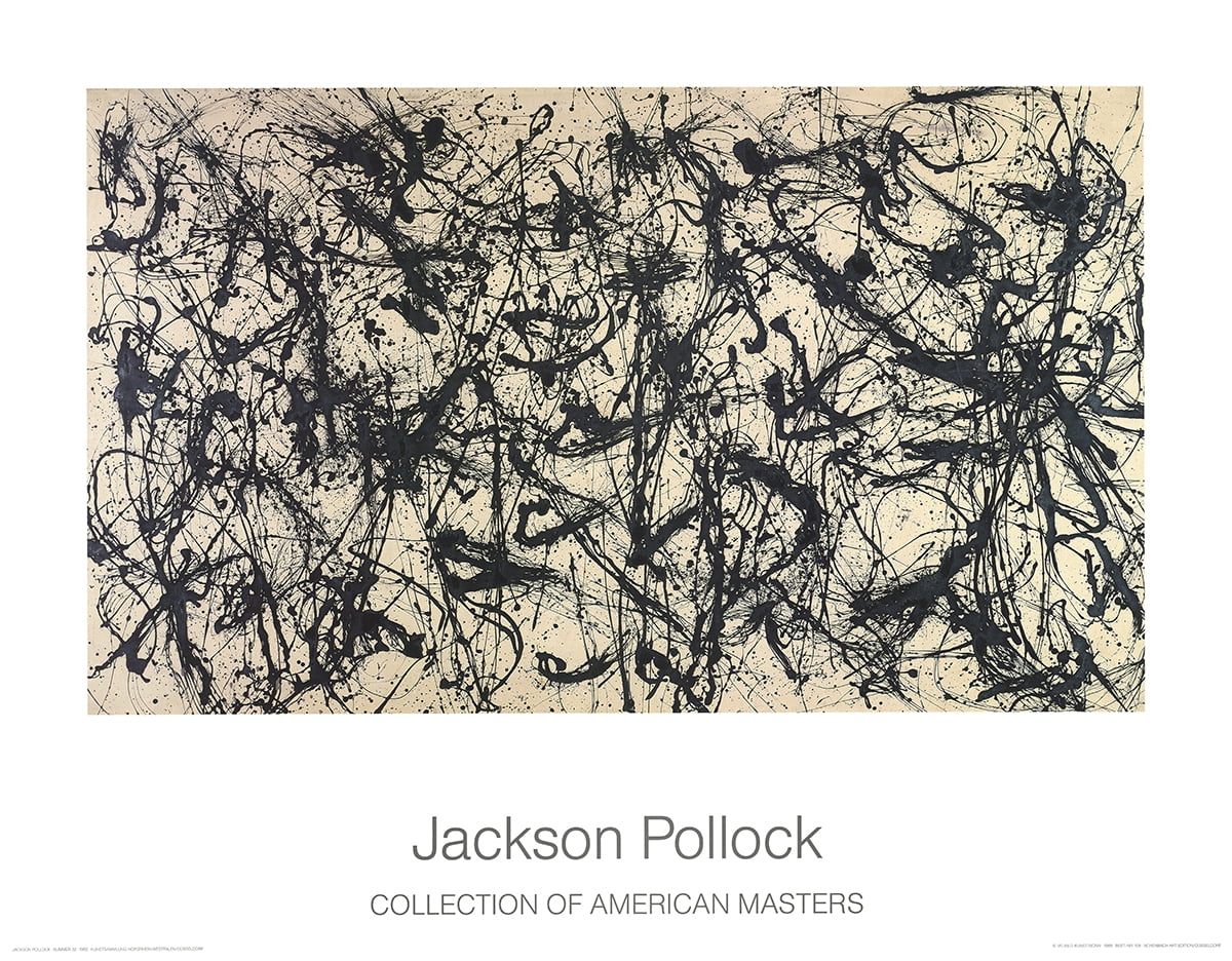 Jackson Pollock-Number 32 (1950)-2004 Poster - Walmart.com