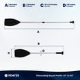 thumbnail image 7 of Five Oceans Canoe Paddle - Boat Paddle Collapsible Paddle, Canoe Oars Extends from 39-Inch to 60-Inch - Aluminum Shaft, Round Grip  FO4720, 7 of 7
