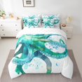 thumbnail image 2 of YST 7-Piece Octopus Comforter Set, Watercolor Style, Full – Sea Animal, Polyester, 2 of 5