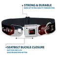 thumbnail image 4 of Warner Bros. Horror Movies Pet Collar, Dog Collar Metal Seatbelt Buckle, A Nightmare on Elm Street Ready or Not Freddy Silhouette, 11 to 16.5 Inches 1.0 Inch Wide, 4 of 8