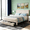 Beige01, variant on Gewnee Full Size Platform Bed Frame with Storage Drawer,Soft Padded Headboard,Adjustable Height and Solid Wood Strips for Support,No Box Spring Required