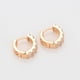 thumbnail image 4 of Hermosas Arracadas Con Brillantes Cristales Oro 18K Laminado dorado Unitalla, 4 of 7
