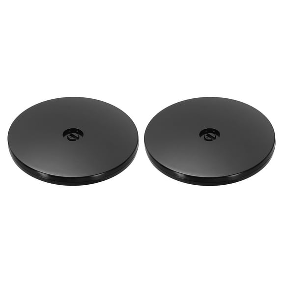2Pack Acrylic Lazy Susan Turntable, 6" Spinner Lazy Susan Turntable Organizer, Acrylic Ball Bearing Rotating Tray for Pantry Spice Rack Decorating, Black