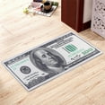 thumbnail image 3 of 100 Dollars Print Area Rug with Non-Slip Backing  Modern Home Decor Carpet Runner Mat Indoor Floor Mats Rugs, 3 of 9