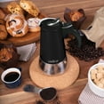 thumbnail image 5 of Stainless Steel Espresso Maker 3-cup, Black, 5 of 10