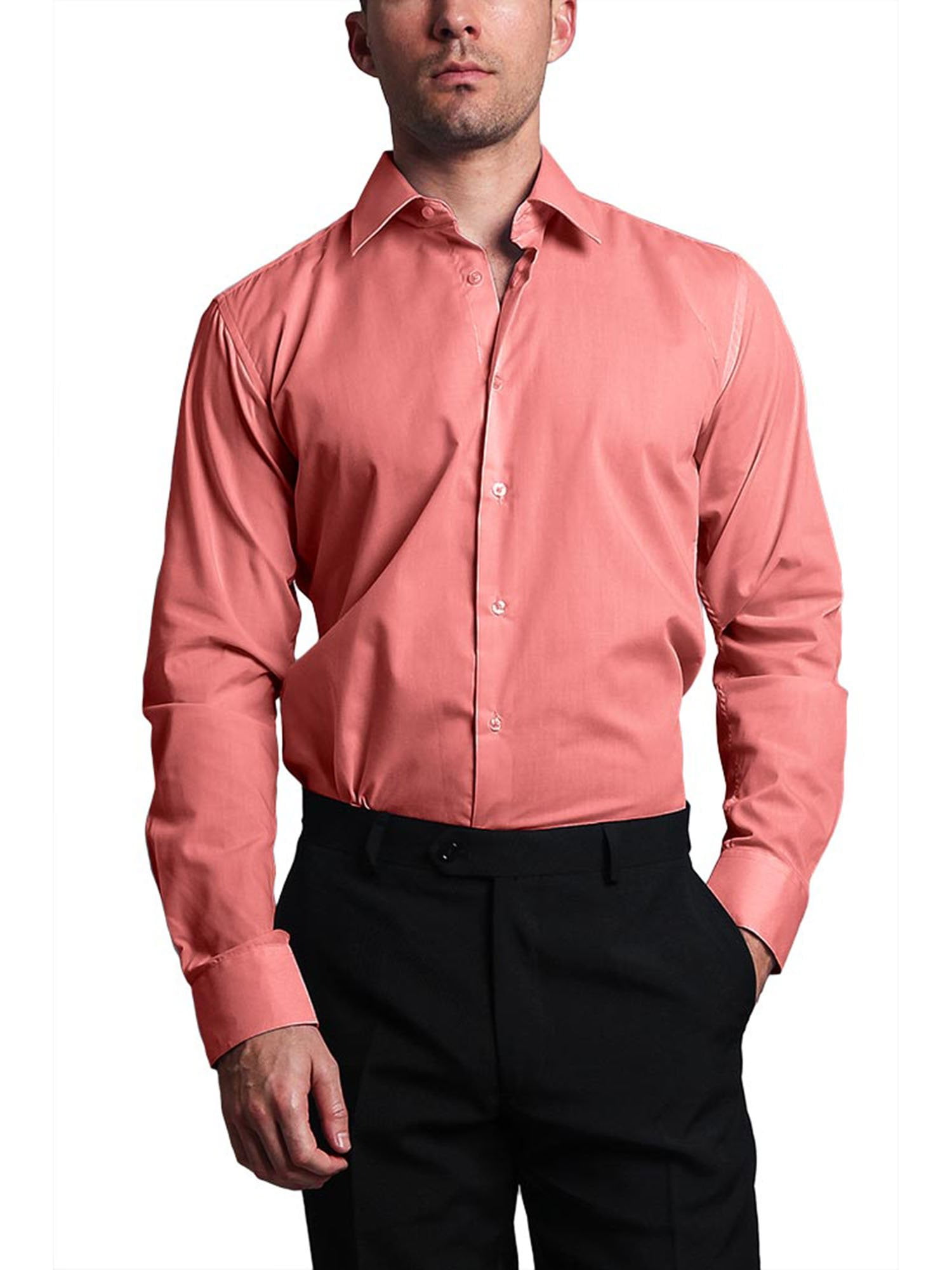 walmart slim fit dress shirts