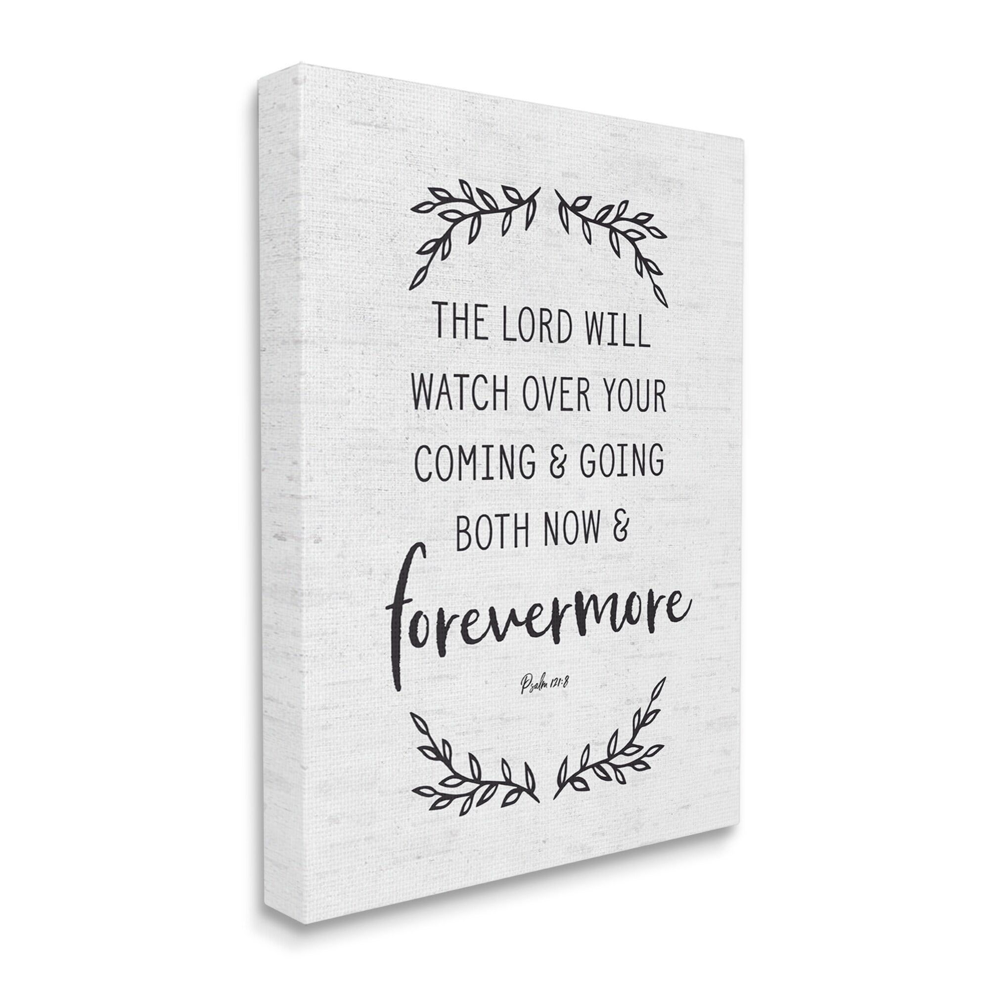 Stupell Industries Religious Scripture Prayer Comforting Typography Sign Graphic Art Gallery Wrapped Canvas Print Wall Art, Design by Lettered and Lined